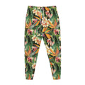 Watercolor Bird Of Paradise Print Jogger Pants
