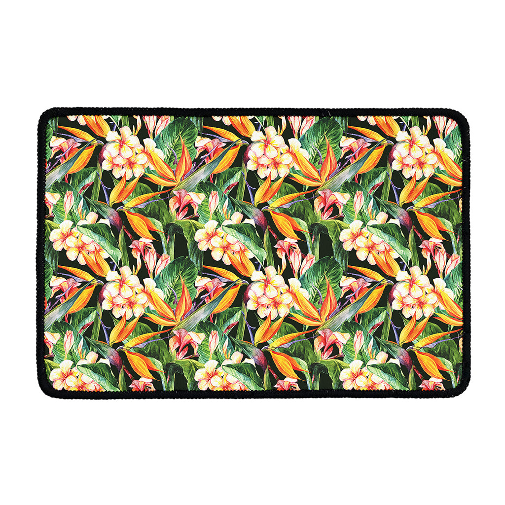 Watercolor Bird Of Paradise Print Kitchen Mat