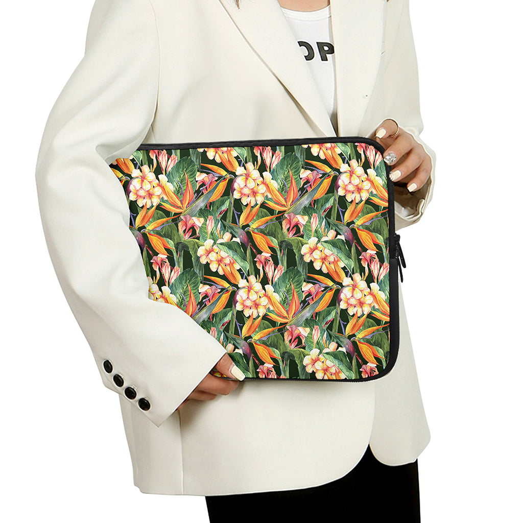 Watercolor Bird Of Paradise Print Laptop Sleeve