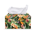 Watercolor Bird Of Paradise Print Leather Tissue Box Cover