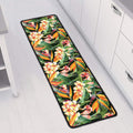 Watercolor Bird Of Paradise Print Long Kitchen Mat