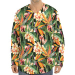 Watercolor Bird Of Paradise Print Long Sleeve Baseball Jersey