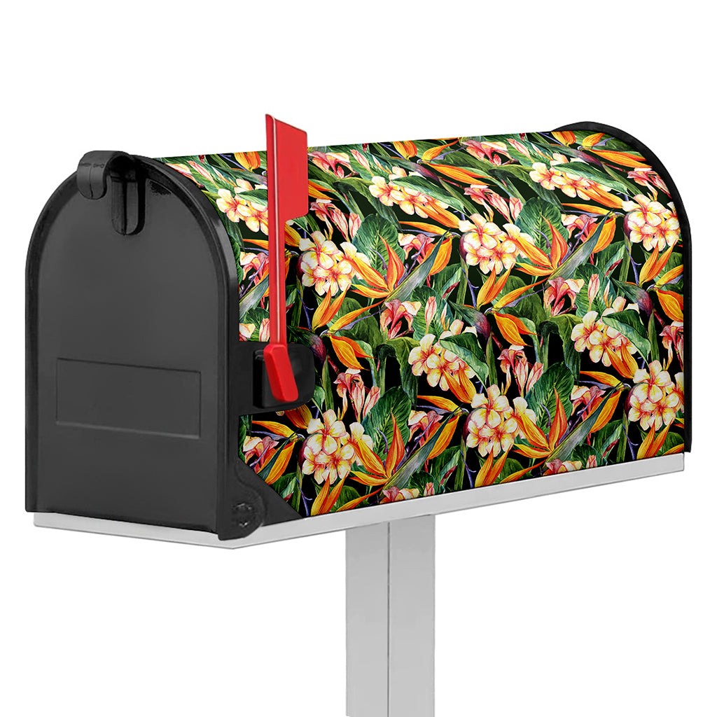 Watercolor Bird Of Paradise Print Mailbox Cover