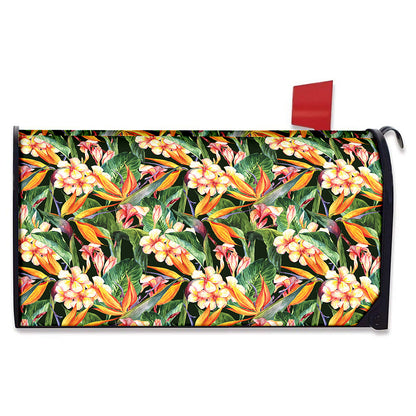 Watercolor Bird Of Paradise Print Mailbox Cover