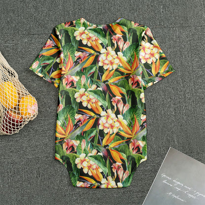 Watercolor Bird Of Paradise Print Men's Bodysuit