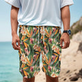 Watercolor Bird Of Paradise Print Men's Cargo Shorts