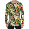 Watercolor Bird Of Paradise Print Men's Long Sleeve T-Shirt