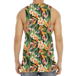 Watercolor Bird Of Paradise Print Men's Muscle Tank Top