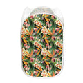 Watercolor Bird Of Paradise Print Mesh Laundry Hamper