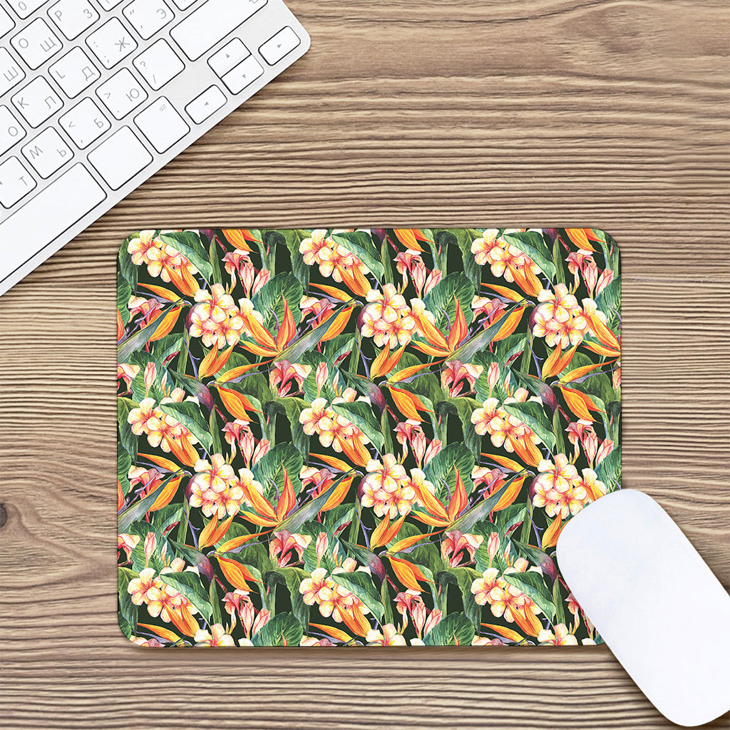 Watercolor Bird Of Paradise Print Mouse Pad