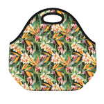 Watercolor Bird Of Paradise Print Neoprene Lunch Bag