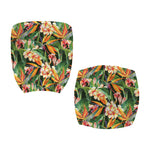 Watercolor Bird Of Paradise Print Office Chair Cover