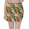 Watercolor Bird Of Paradise Print Pencil Mini Skirt