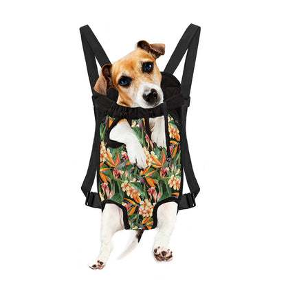 Watercolor Bird Of Paradise Print Pet Carrier Backpack