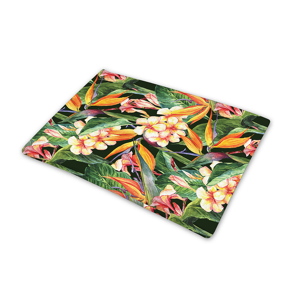 Watercolor Bird Of Paradise Print Pet Cooling Mat Cover