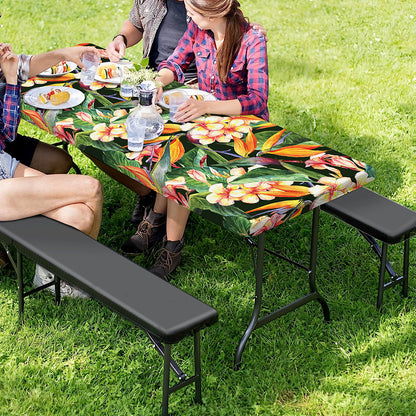 Watercolor Bird Of Paradise Print Picnic Table Cover