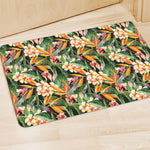 Watercolor Bird Of Paradise Print Polyester Doormat