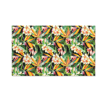 Watercolor Bird Of Paradise Print Polyester Flag