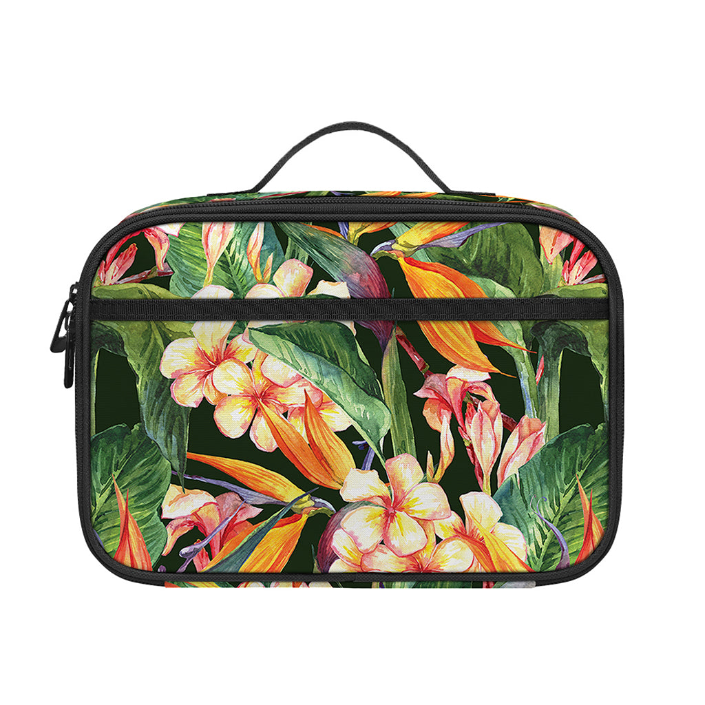 Watercolor Bird Of Paradise Print Portable Lunch Bag