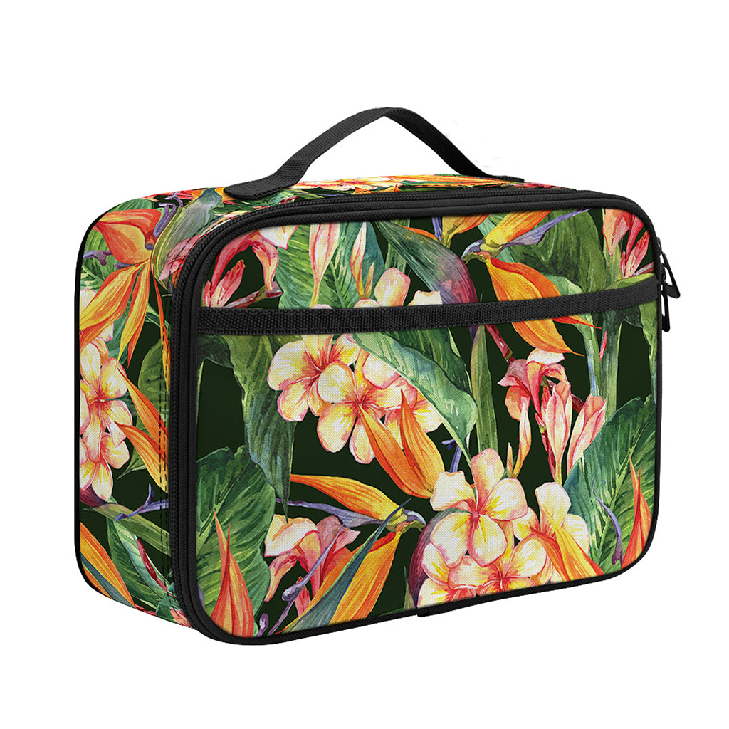 Watercolor Bird Of Paradise Print Portable Lunch Bag