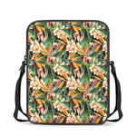 Watercolor Bird Of Paradise Print Rectangular Crossbody Bag