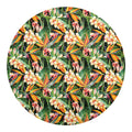 Watercolor Bird Of Paradise Print Round Blanket