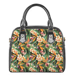 Watercolor Bird Of Paradise Print Shoulder Handbag