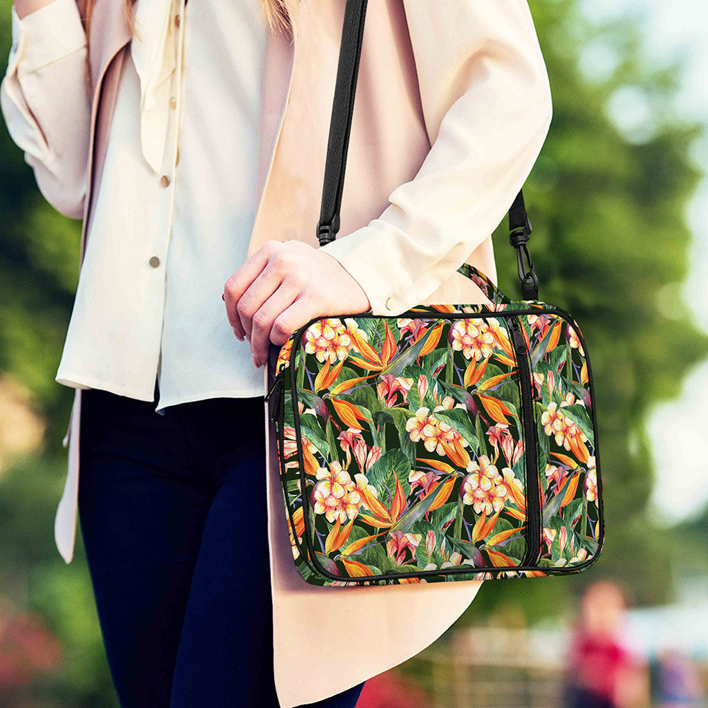 Watercolor Bird Of Paradise Print Shoulder Strap Bible Bag