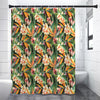 Watercolor Bird Of Paradise Print Shower Curtain