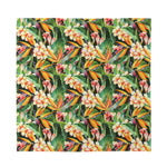 Watercolor Bird Of Paradise Print Silk Bandana