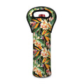 Watercolor Bird Of Paradise Print Single Neoprene Wine Tote