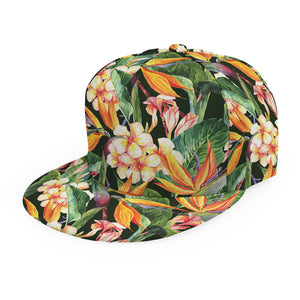 Watercolor Bird Of Paradise Print Snapback Cap