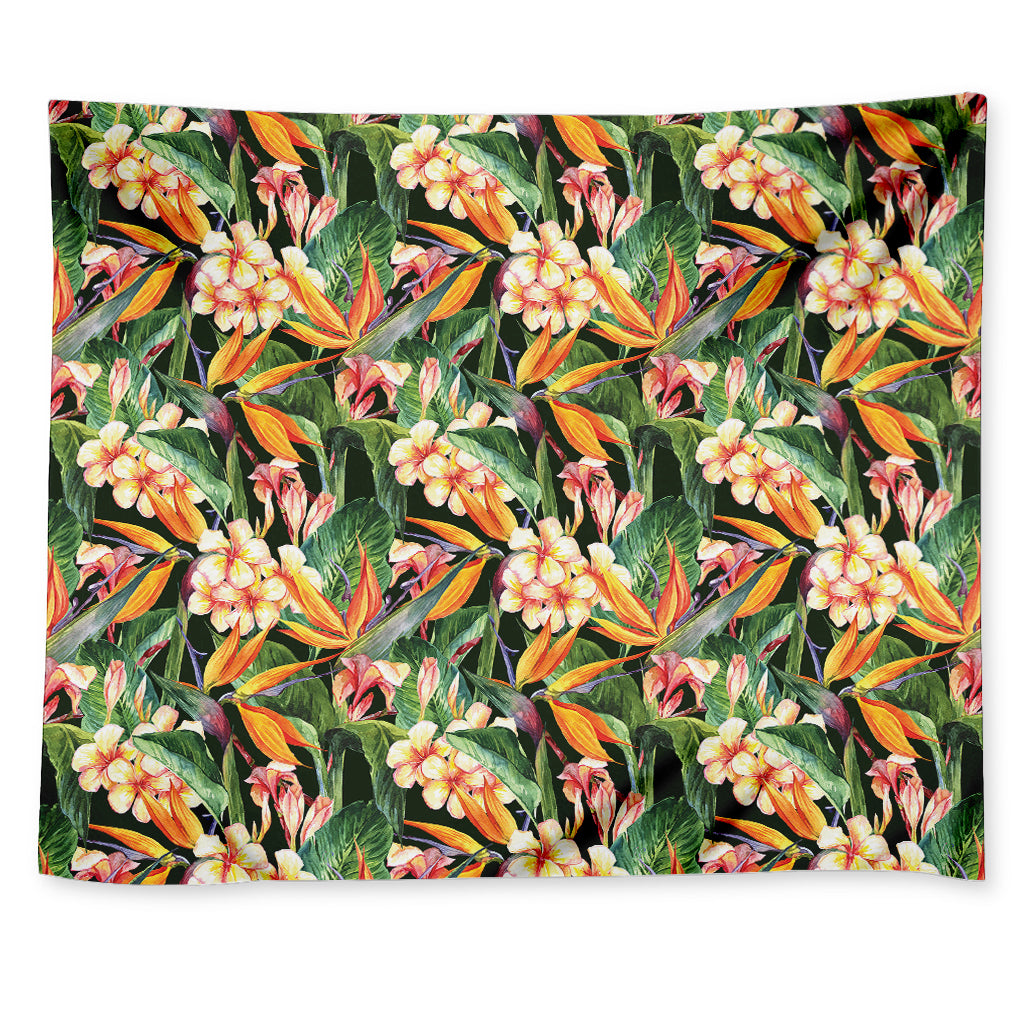 Watercolor Bird Of Paradise Print Tapestry