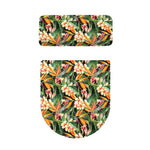 Watercolor Bird Of Paradise Print Toilet Lid And Tank Cover Set