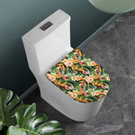 Watercolor Bird Of Paradise Print Toilet Lid Cover