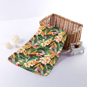 Watercolor Bird Of Paradise Print Towel