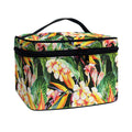 Watercolor Bird Of Paradise Print Travel Makeup Bag