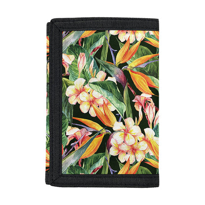 Watercolor Bird Of Paradise Print Trifold Wallet