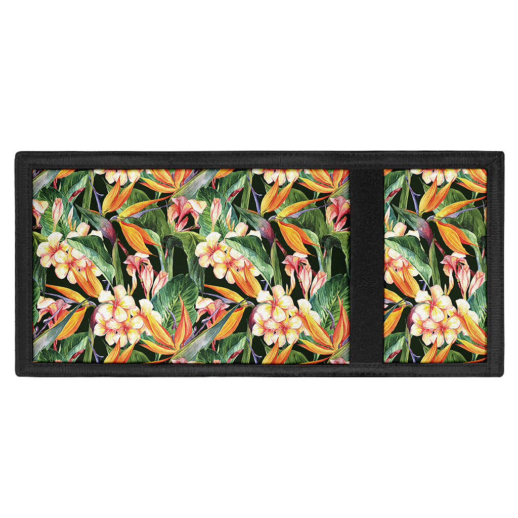 Watercolor Bird Of Paradise Print Trifold Wallet