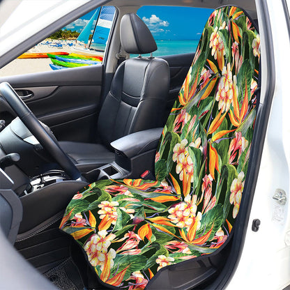 Watercolor Bird Of Paradise Print Waterproof Car Seat Cover