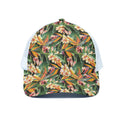 Watercolor Bird Of Paradise Print White Mesh Trucker Hat