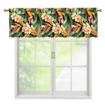 Watercolor Bird Of Paradise Print Window Valance