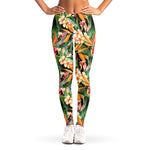 Watercolor Bird Of Paradise Print Women's Leggings