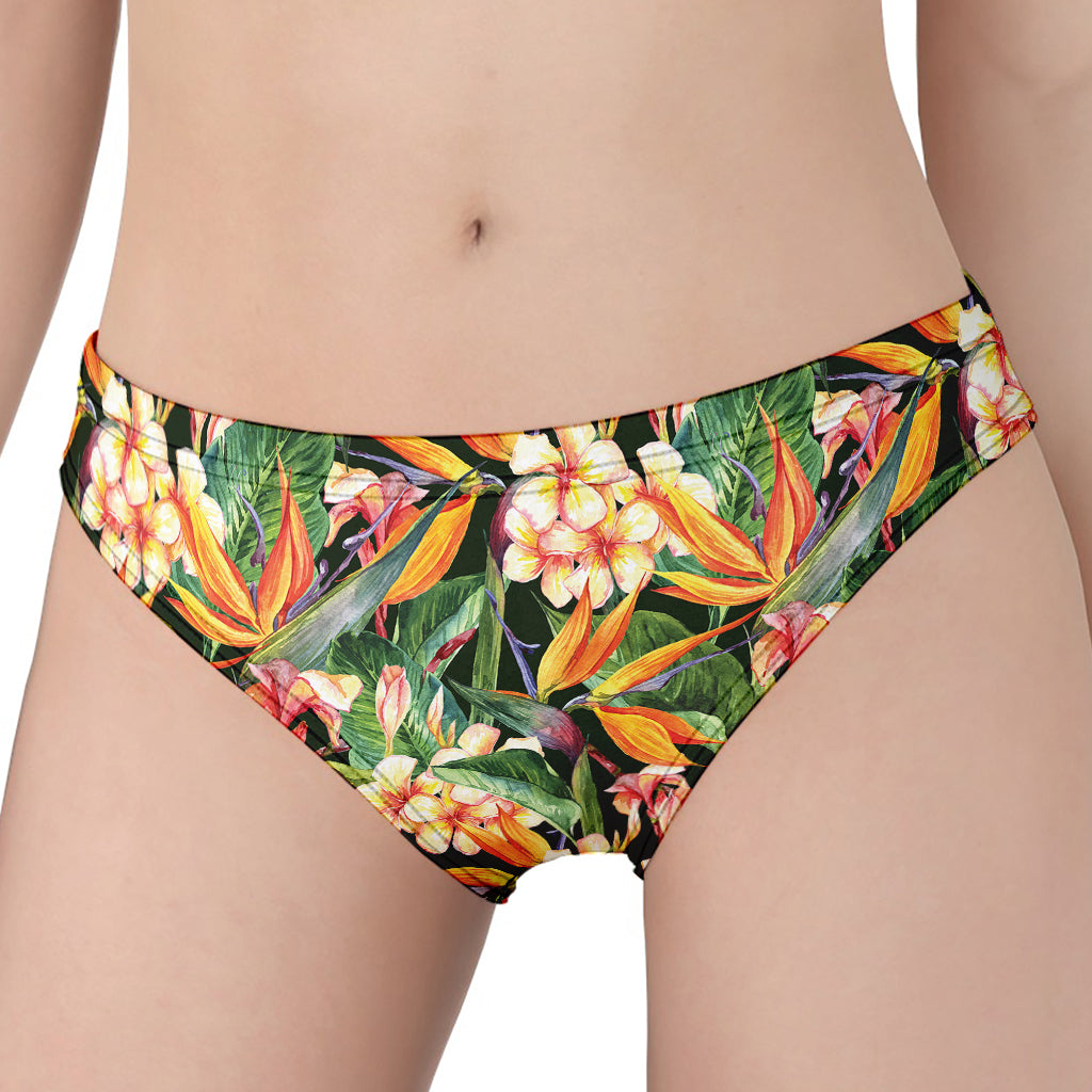 Watercolor Bird Of Paradise Print Women's Panties