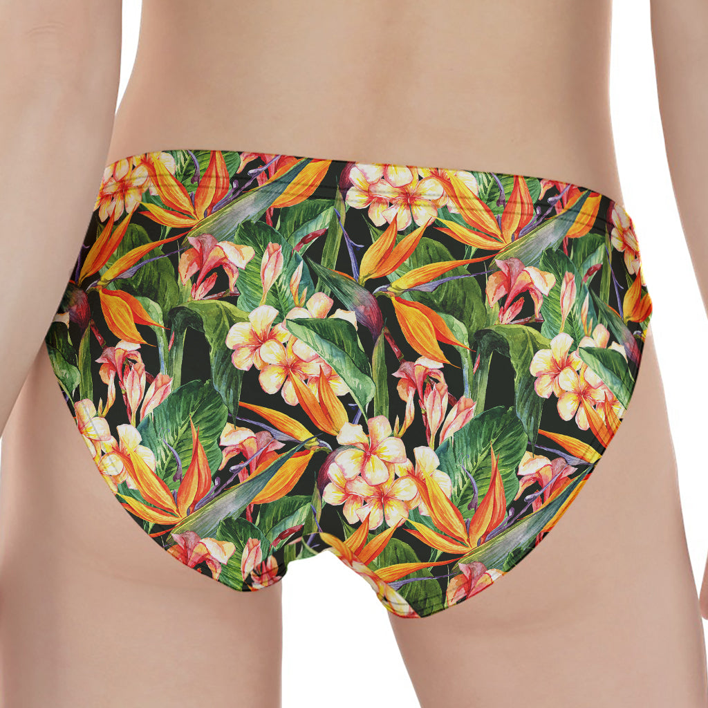 Watercolor Bird Of Paradise Print Women's Panties