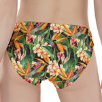 Watercolor Bird Of Paradise Print Women's Panties