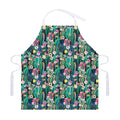 Watercolor Blooming Cactus Print Adjustable Apron