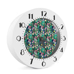 Watercolor Blooming Cactus Print Alarm Clock