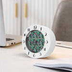 Watercolor Blooming Cactus Print Alarm Clock