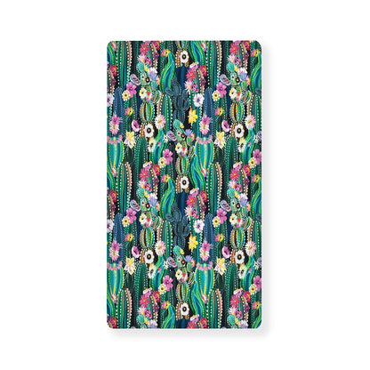 Watercolor Blooming Cactus Print Baby Crib Sheet